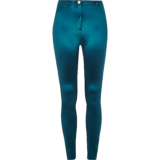 jacques-vertuk Shiny dark blue tube pants 692819 women Trousers