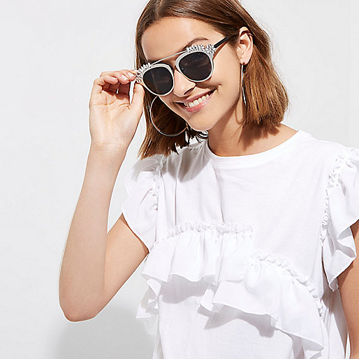 grey river island handbag,jacques-vertuk Sale Silver embellished smoke lens sunglasses women 698210 grey river island handbag,jacques-vertuk Sale Silver embellished smoke lens sunglasses women 698210