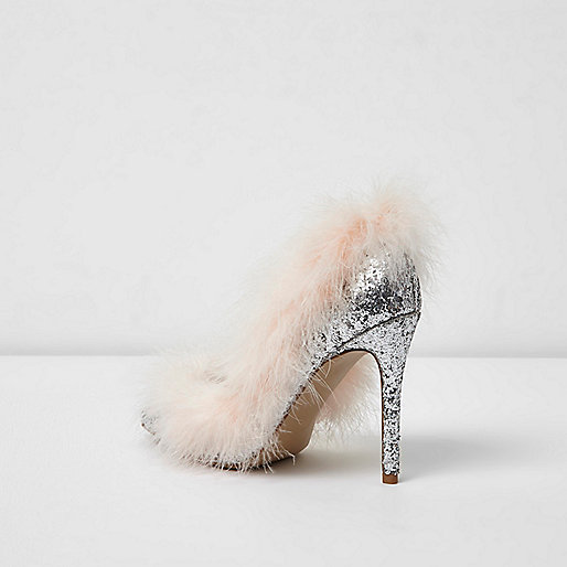 river island blue bag,jacques-vertuk UK Silver glitter fur trim trim pumps women 706307 river island blue bag,jacques-vertuk UK Silver glitter fur trim trim pumps women 706307