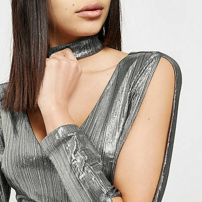 river island boxing day sale 2022,jacques-vertuk White Kimono Silver metallic choker plunge bodysuit Tops Sale women river island boxing day sale 2022,jacques-vertuk White Kimono Silver metallic choker plunge bodysuit Tops Sale women
