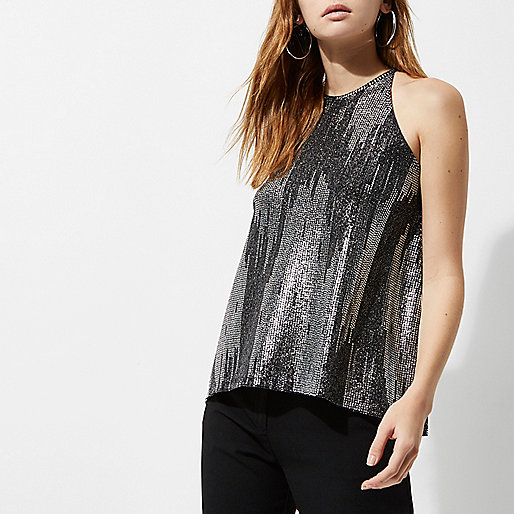 river island sliders sale,jacques-vertuk Outlet Silver metallic sleeveless trapeze top women 706459 river island sliders sale,jacques-vertuk Outlet Silver metallic sleeveless trapeze top women 706459