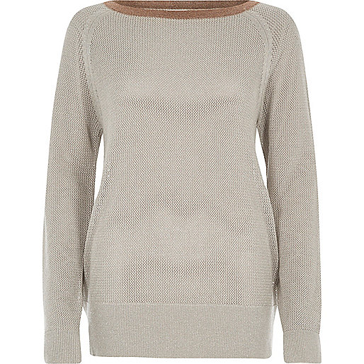 jacques-vertuk Silver tipped raglan sleeve sweater 704884 women Knitwear Knitted Tops