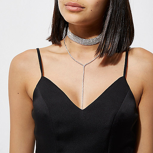 pink river island jeans,jacques-vertuk Online Silver tone cup chain drop choker set women 707695 pink river island jeans,jacques-vertuk Online Silver tone cup chain drop choker set women 707695