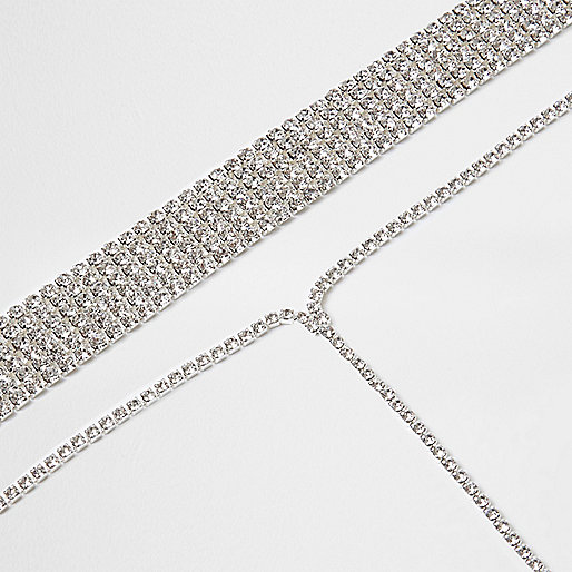 pink river island jeans,jacques-vertuk Online Silver tone cup chain drop choker set women 707695 pink river island jeans,jacques-vertuk Online Silver tone cup chain drop choker set women 707695