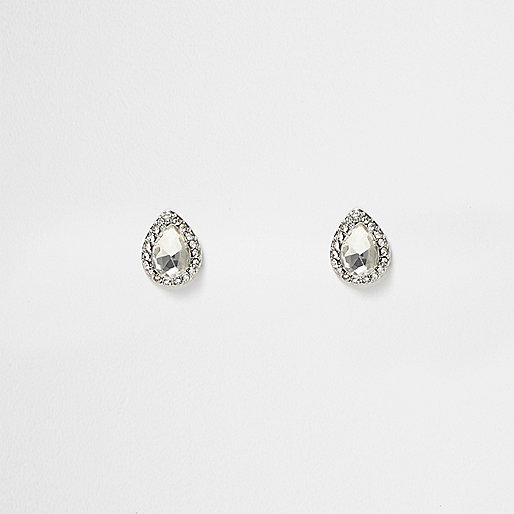 jacques-vertuk Silver tone rhinestone teardrop stud earrings 694324 women Jewellery Earrings jacques-vertuk Silver tone rhinestone teardrop stud earrings 694324 women Jewellery Earrings