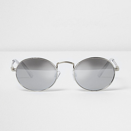 jacques-vertuk Silver tone round sunglasses 300125 men Sunglasses Retro Sunglasses
