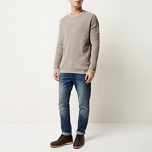 river island pink jumper,jacques-vertuk UK Sale Stone beige textured waffle sweater men 292973 river island pink jumper,jacques-vertuk UK Sale Stone beige textured waffle sweater men 292973