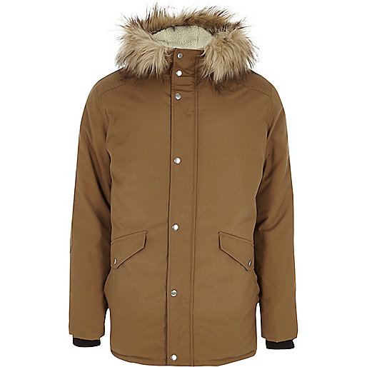jacques-vertuk Stone fur trim hooded parka 302151 men Coats / Jackets Coats