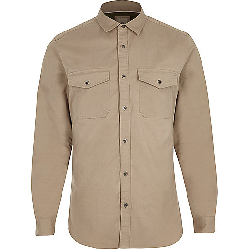 jacques-vertuk Stone long sleeve muscle fit military shirt 302526 men Shirts Long Sleeve Shirts jacques-vertuk Stone long sleeve muscle fit military shirt 302526 men Shirts Long Sleeve Shirts