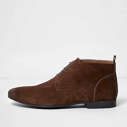 jacques-vertuk Tan brown suede chukka boots 302979 men Shoes / Boots Boots