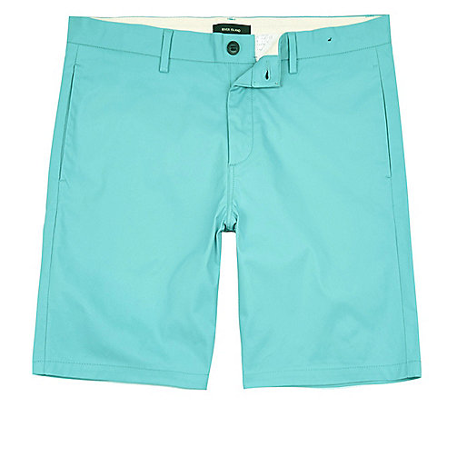 jacques-vertuk Turquoise slim fit chino shorts 294921 men Shorts