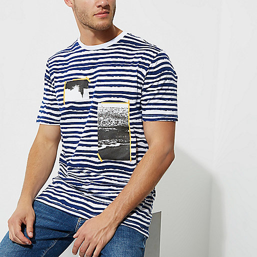 mens river island skinny stretch jeans,jacques-vertuk London White and blue stripe photo print T-shirt men 302072 mens river island skinny stretch jeans,jacques-vertuk London White and blue stripe photo print T-shirt men 302072