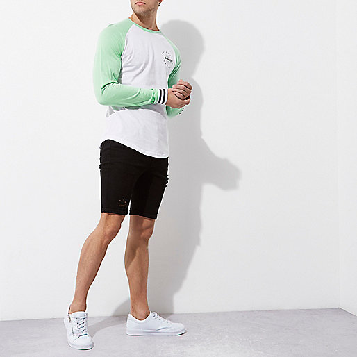 slippers from river island,jacques-vertuk Shop White and mint printed raglan sleeve T-shirt men 301544 slippers from river island,jacques-vertuk Shop White and mint printed raglan sleeve T-shirt men 301544
