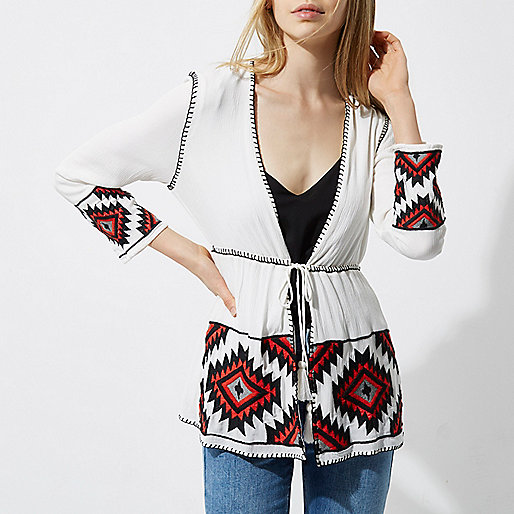 long coats womens river island,jacques-vertuk UK White and red aztec embroidered kimono women 699170 long coats womens river island,jacques-vertuk UK White and red aztec embroidered kimono women 699170