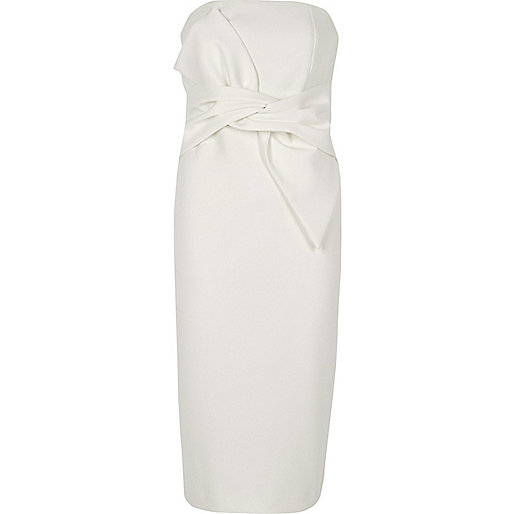 jacques-vertuk White bow front bandeau bodycon dress 706630 women Dresses Bodycon Dresses jacques-vertuk White bow front bandeau bodycon dress 706630 women Dresses Bodycon Dresses