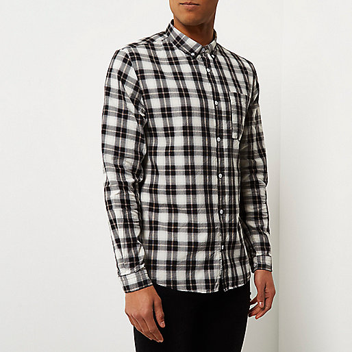 river island jeans,jacques-vertuk Outlet White casual check shirt men 298762 river island jeans,jacques-vertuk Outlet White casual check shirt men 298762
