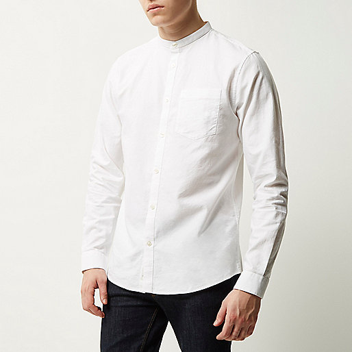 river island leather,English jacques-vertuk White casual Oxford grandad shirt Long Sleeve Shirts Shirts men river island leather,English jacques-vertuk White casual Oxford grandad shirt Long Sleeve Shirts Shirts men