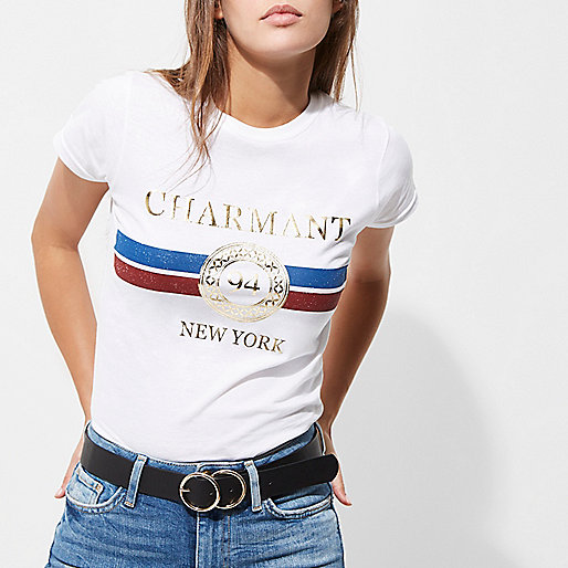 river island closing down sale,jacques-vertuk Womens Jeans Sale White 'charmant' foil print fitted T-shirt Print T-Shirts / Tanks T-Shirts & Tanks Tops women river island closing down sale,jacques-vertuk Womens Jeans Sale White 'charmant' foil print fitted T-shirt Print T-Shirts / Tanks T-Shirts & Tanks Tops women