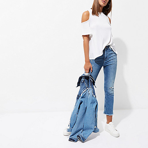 river island pants sale,Eu jacques-vertuk White cold shoulder wrap back top Knitted Tops Knitwear women river island pants sale,Eu jacques-vertuk White cold shoulder wrap back top Knitted Tops Knitwear women