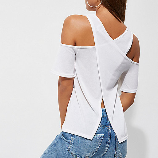 river island pants sale,Eu jacques-vertuk White cold shoulder wrap back top Knitted Tops Knitwear women river island pants sale,Eu jacques-vertuk White cold shoulder wrap back top Knitted Tops Knitwear women