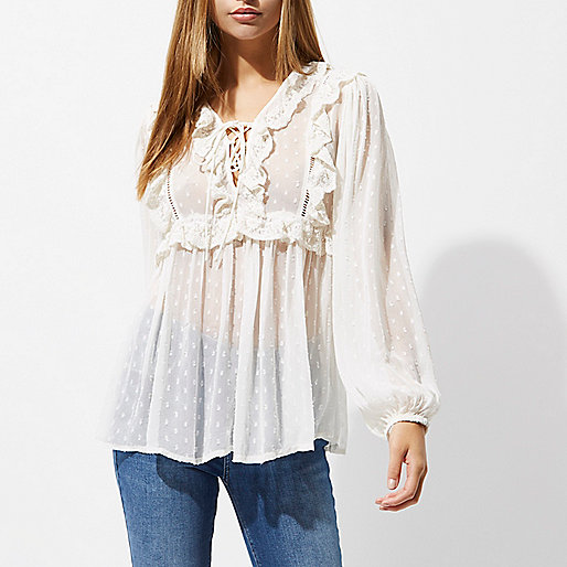river island shift dress,jacques-vertuk Ireland White dobby mesh lace frill top women 702865 river island shift dress,jacques-vertuk Ireland White dobby mesh lace frill top women 702865