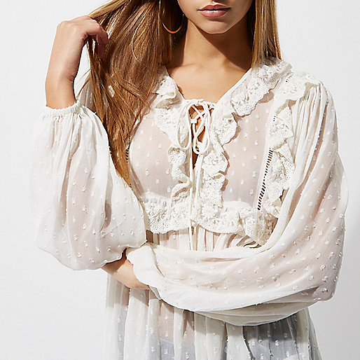 river island shift dress,jacques-vertuk Ireland White dobby mesh lace frill top women 702865 river island shift dress,jacques-vertuk Ireland White dobby mesh lace frill top women 702865
