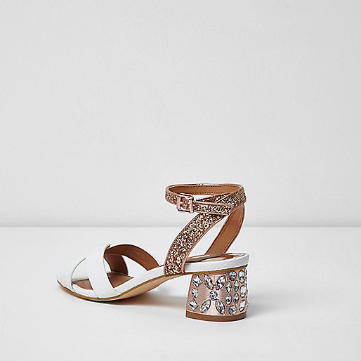 river island jean sale,jacques-vertuk Stores White embellished glitter block heel sandals women 702211 river island jean sale,jacques-vertuk Stores White embellished glitter block heel sandals women 702211