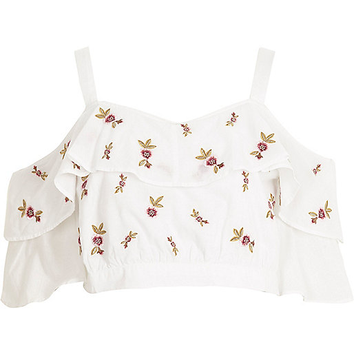 river island plus size tops,jacques-vertuk UK White embroidered cold shoulder crop top women 706311 river island plus size tops,jacques-vertuk UK White embroidered cold shoulder crop top women 706311