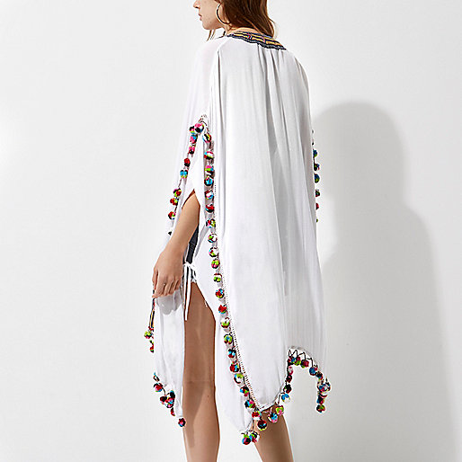 blue light discount river island,jacques-vertuk Shop White embroidered pom pom trim kimono women 706070 blue light discount river island,jacques-vertuk Shop White embroidered pom pom trim kimono women 706070