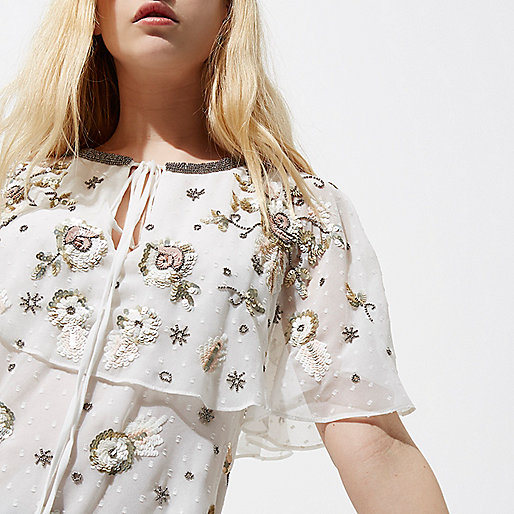 river island green tie dye dress,jacques-vertuk In Euro White floral embellished cape top Blouses Tops women river island green tie dye dress,jacques-vertuk In Euro White floral embellished cape top Blouses Tops women