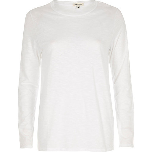 jacques-vertuk White long sleeve crew neck T-shirt 704293 women Tops T-Shirts & Vests Plain T-Shirts / Vests jacques-vertuk White long sleeve crew neck T-shirt 704293 women Tops T-Shirts & Vests Plain T-Shirts / Vests