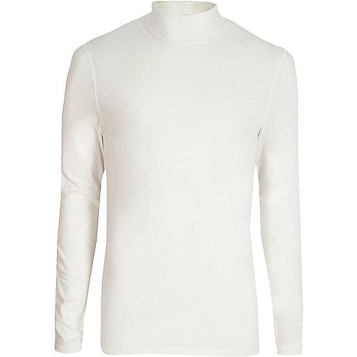 jacques-vertuk White long sleeve roll neck slim fit T-shirt 302818 men T-Shirts / Vests Long Sleeve T-Shirts jacques-vertuk White long sleeve roll neck slim fit T-shirt 302818 men T-Shirts / Vests Long Sleeve T-Shirts