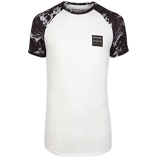 jacques-vertuk White marble raglan sleeve muscle fit T-shirt 302386 men T-Shirts / Vests T-shirts jacques-vertuk White marble raglan sleeve muscle fit T-shirt 302386 men T-Shirts / Vests T-shirts