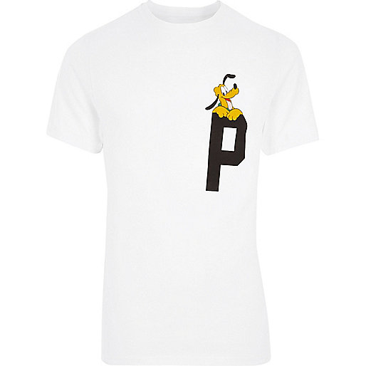 jacques-vertuk White 'P' Pluto print crew neck T-shirt 303255 men T-Shirts / Vests T-shirts jacques-vertuk White 'P' Pluto print crew neck T-shirt 303255 men T-Shirts / Vests T-shirts