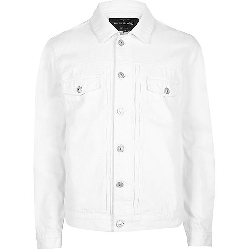 jacques-vertuk White relaxed fit denim jacket 301166 men Coats / Jackets