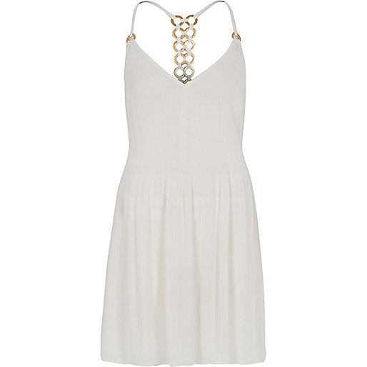 jacques-vertuk White ring back beach swing dress 703767 women Swimwear / Beachwear Kaftans / Cover-Ups jacques-vertuk White ring back beach swing dress 703767 women Swimwear / Beachwear Kaftans / Cover-Ups
