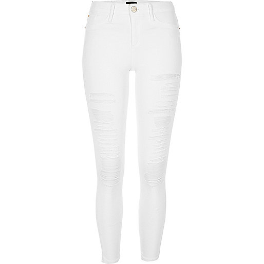 jacques-vertuk White ripped Molly jeggings 695294 women Jeans Jeggings