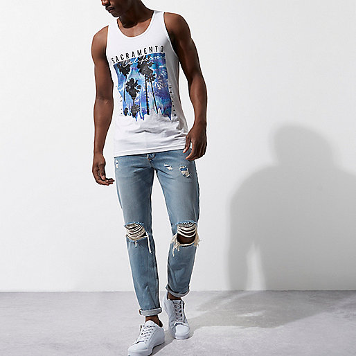 sale women river island,jacques-vertuk London White Sacramento palm tree print tank men 303167 sale women river island,jacques-vertuk London White Sacramento palm tree print tank men 303167