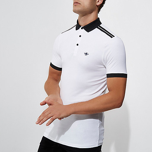 river island summer clothes,jacques-vertuk UK Sale White short sleeve muscle fit polo shirt men 302407 river island summer clothes,jacques-vertuk UK Sale White short sleeve muscle fit polo shirt men 302407