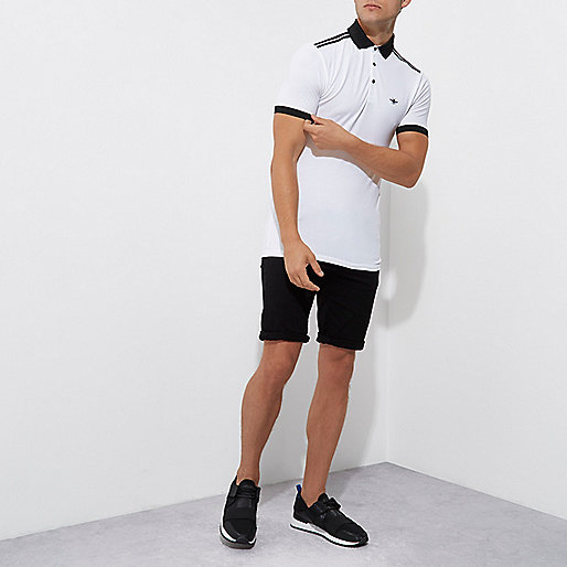 river island summer clothes,jacques-vertuk UK Sale White short sleeve muscle fit polo shirt men 302407 river island summer clothes,jacques-vertuk UK Sale White short sleeve muscle fit polo shirt men 302407