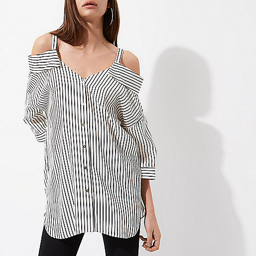 river island black belted aviator jacket,jacques-vertuk Shopping White stripe cold shoulder shirt Bardot / Cold Shoulder Tops Tops women river island black belted aviator jacket,jacques-vertuk Shopping White stripe cold shoulder shirt Bardot / Cold Shoulder Tops Tops women