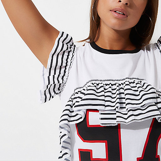 river island ballet pumps,jacques-vertuk Black Shirt White stripe frill printed tank top Print T-Shirts / Tanks T-Shirts & Tanks Tops women river island ballet pumps,jacques-vertuk Black Shirt White stripe frill printed tank top Print T-Shirts / Tanks T-Shirts & Tanks Tops women