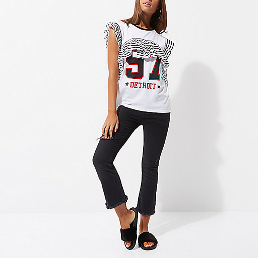 river island ballet pumps,jacques-vertuk Black Shirt White stripe frill printed tank top Print T-Shirts / Tanks T-Shirts & Tanks Tops women river island ballet pumps,jacques-vertuk Black Shirt White stripe frill printed tank top Print T-Shirts / Tanks T-Shirts & Tanks Tops women