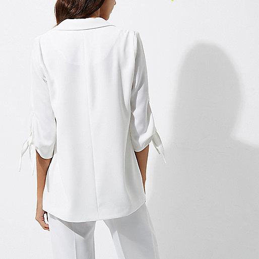river island formal shirts,jacques-vertuk UK Sale White tie cuff blazer women 700994 river island formal shirts,jacques-vertuk UK Sale White tie cuff blazer women 700994