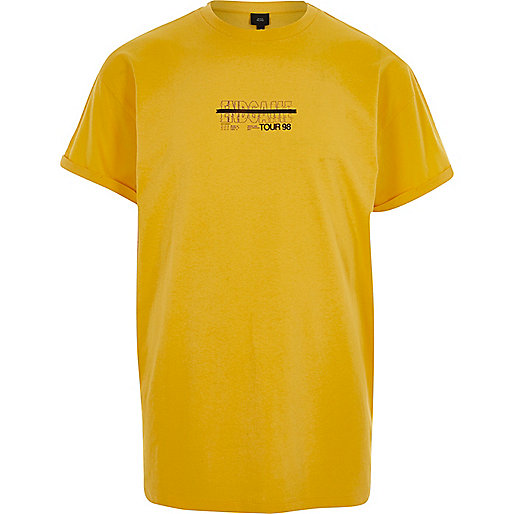 jacques-vertuk Yellow 'end game' print slouch T-shirt 302694 men T-Shirts / Vests T-shirts jacques-vertuk Yellow 'end game' print slouch T-shirt 302694 men T-Shirts / Vests T-shirts