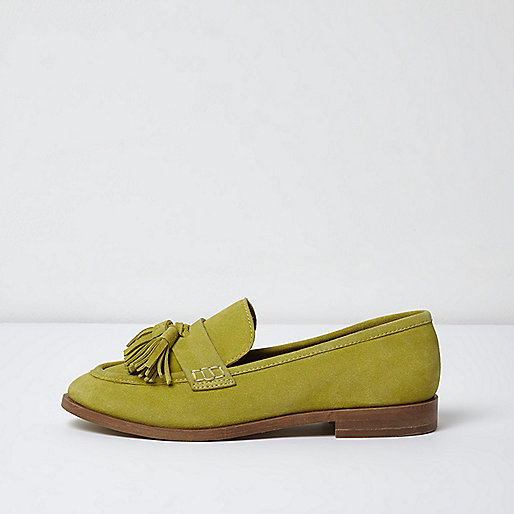 jacques-vertuk Yellow suede tassel loafers 703614 women Shoes / Boots Shoes